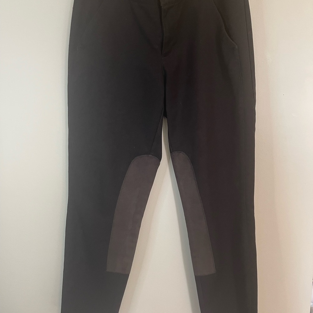 GAP women’s pants size 8 skinny faux suede patch riding and equestrian 2011